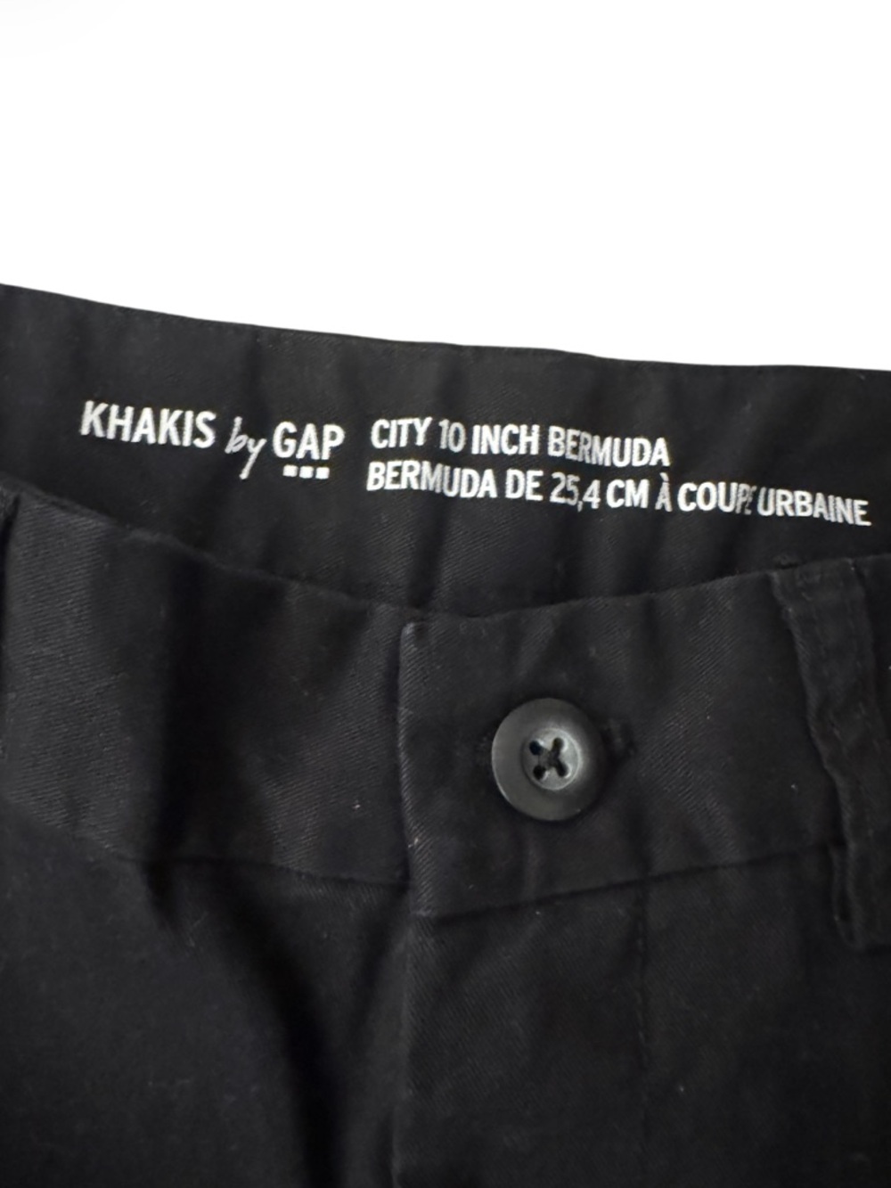 GAP Black Women's Bermuda Shorts Cotton - Size 6 - Picture 3 of 6